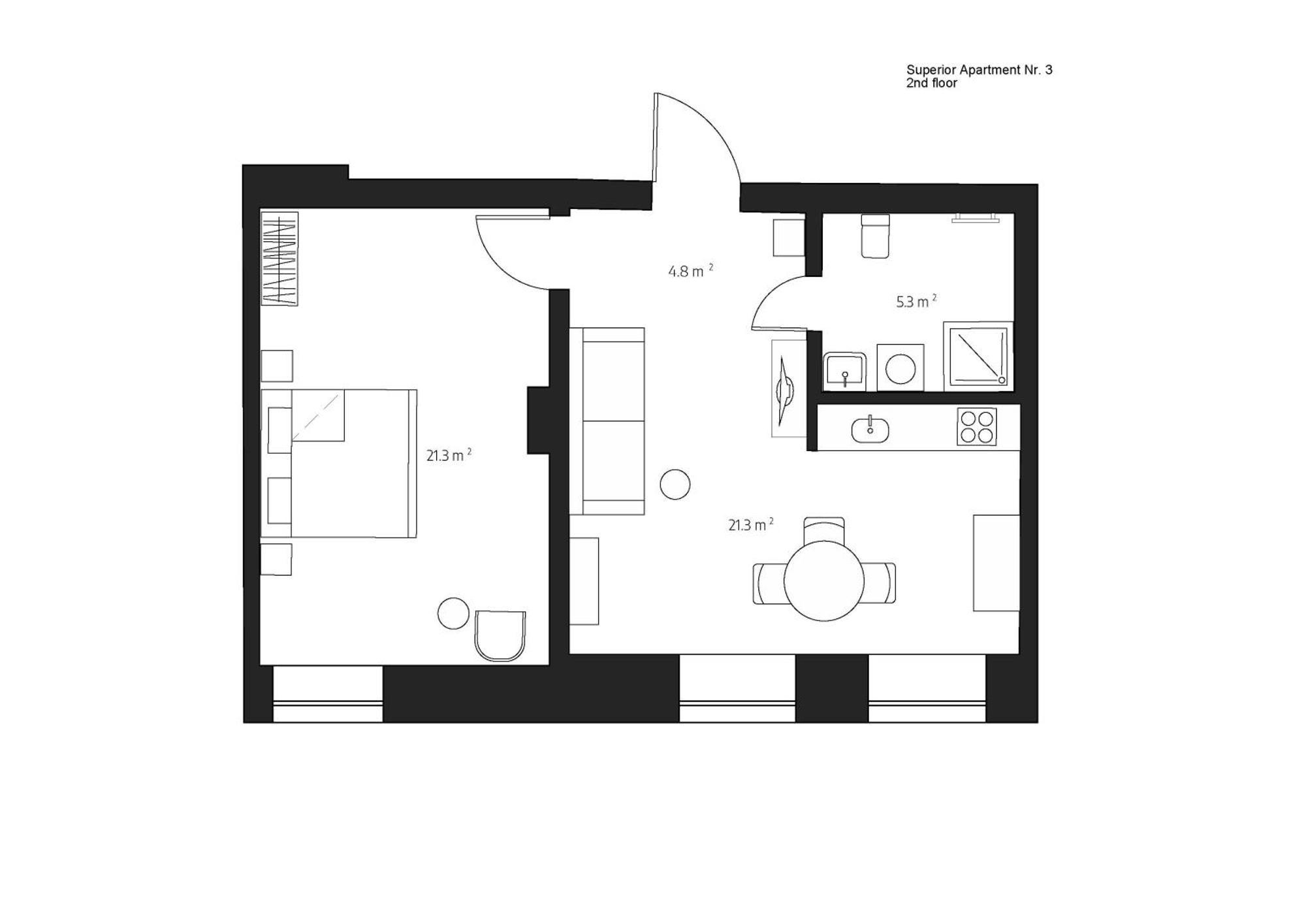 Centra Nams - Center Apartments Cesis Ruang foto