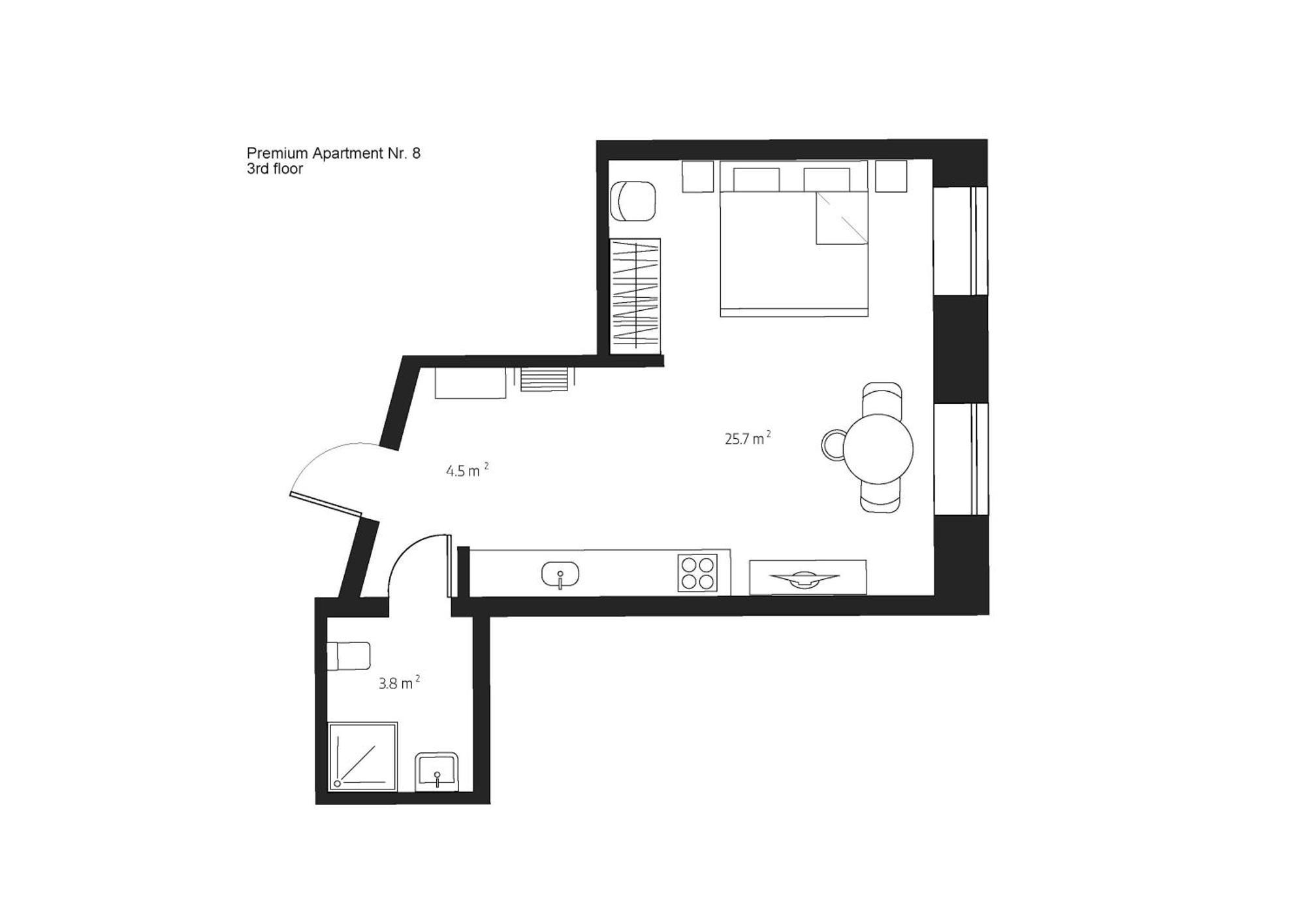 Centra Nams - Center Apartments Cesis Ruang foto